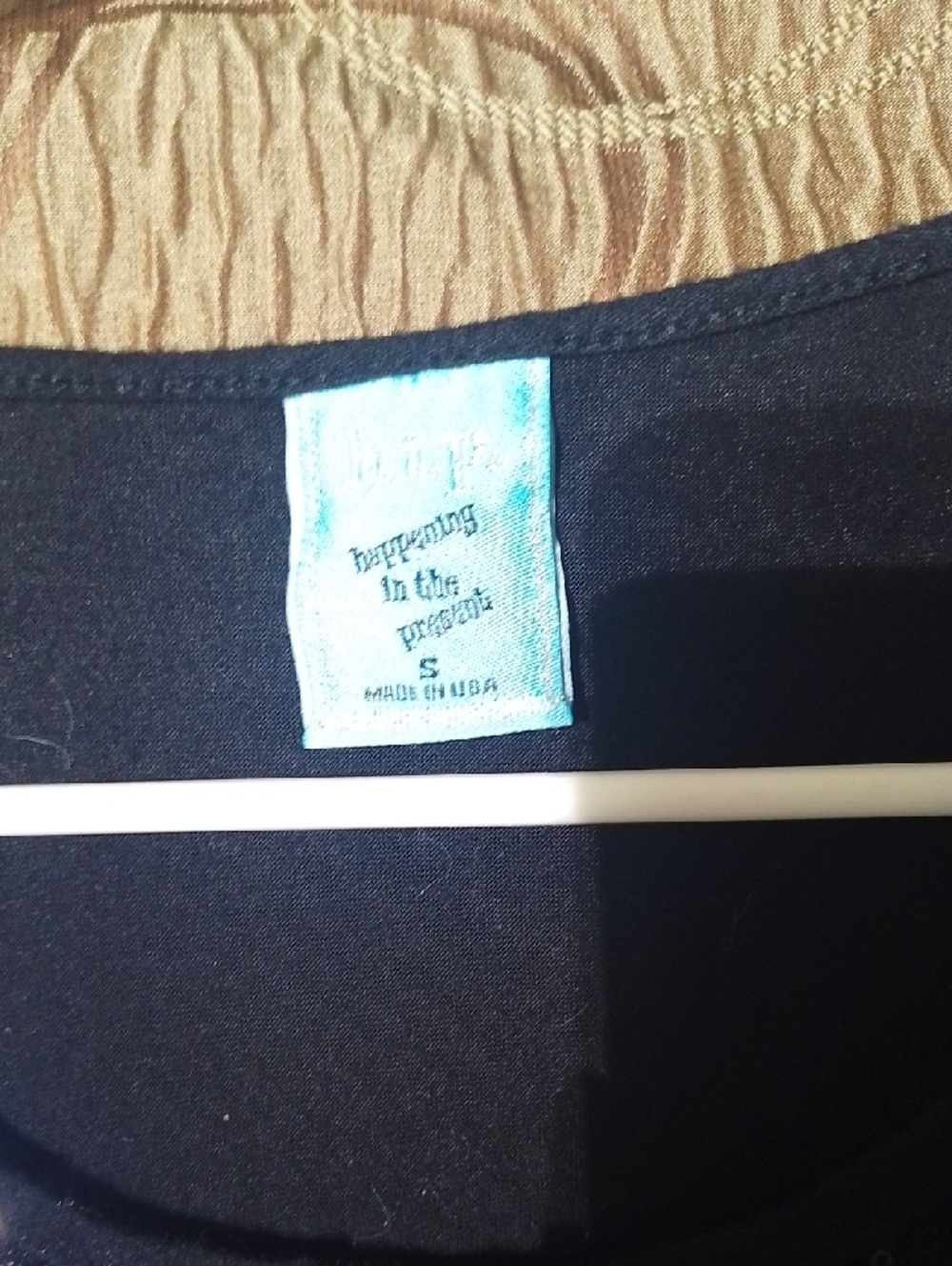 h.i.p. Black Short Sleeve Sequin Scoop Neck Top - Picture 2 of 4